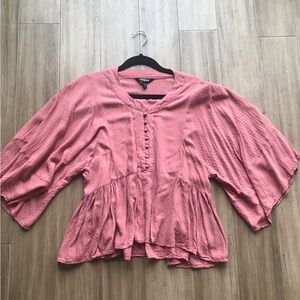 Express Flowy Sleeve Boho Blouse
